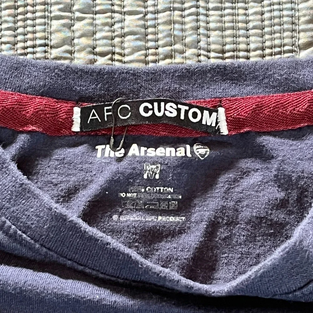 AFC Custom Thierry Henry Legend Arsenal Soccer T-Shirt Men's‎ Medium Navy Blue